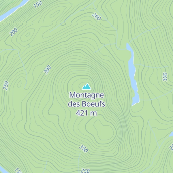 Map of Montagne des Boeufs