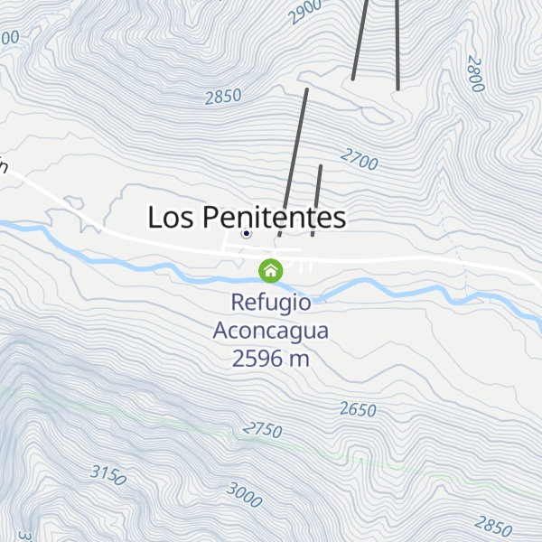 Map of Refugio Aconcagua