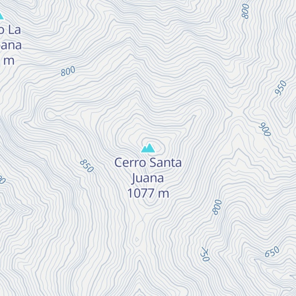 Map of Cerro Santa Juana