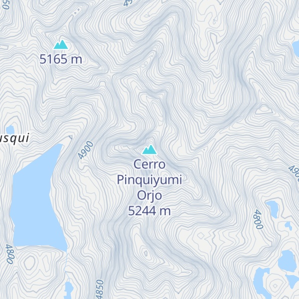 Map of Cerro Pinquiyumi Orjo