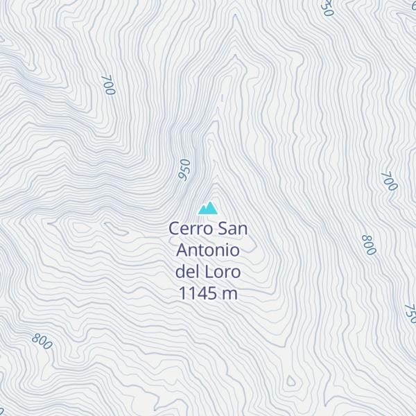 Map of Cerro San Antonio del Loro