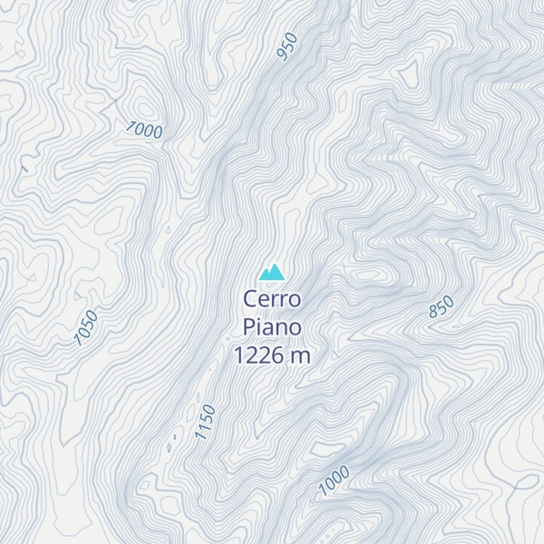Map of Cerro Piano
