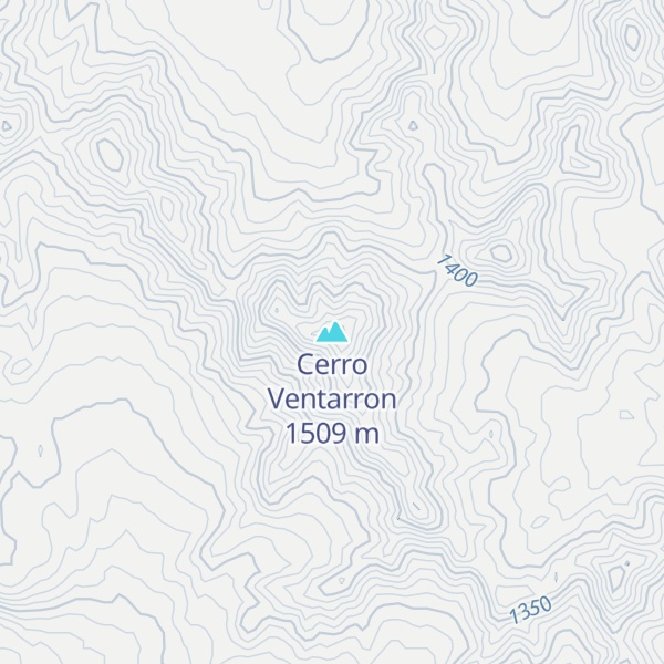 Map of Cerro Ventarron