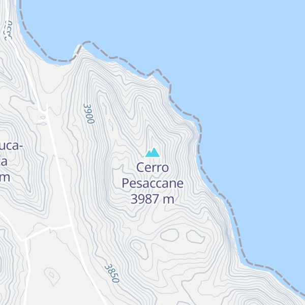 Map of Cerro Pesaccane