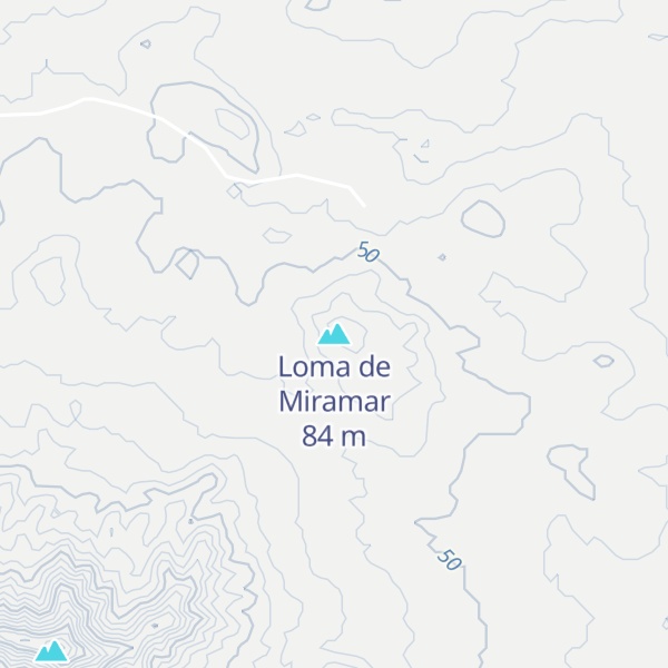 Map of Loma de Miramar