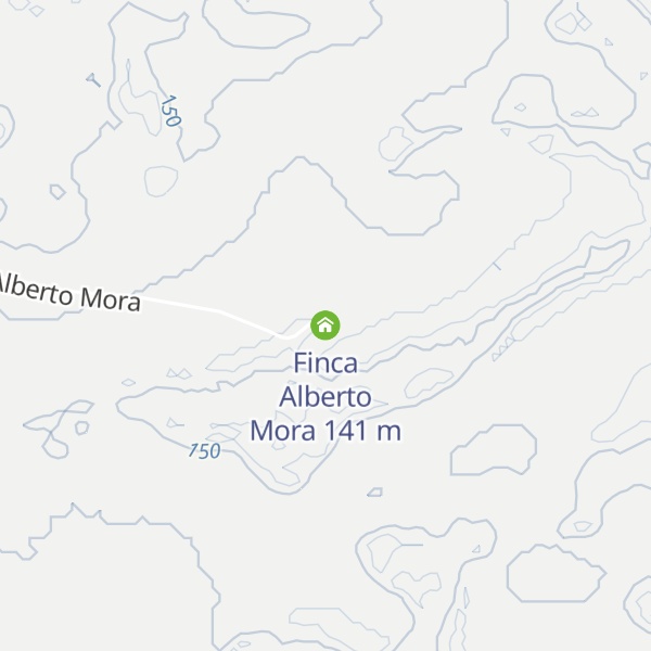 Map of Finca Alberto Mora