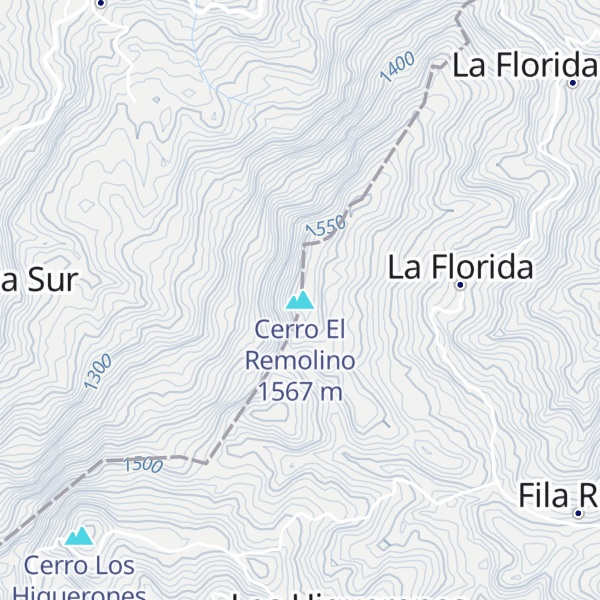 Map of Cerro El Remolino