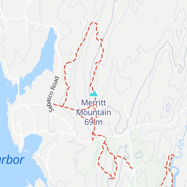Map of Merritt Mountain