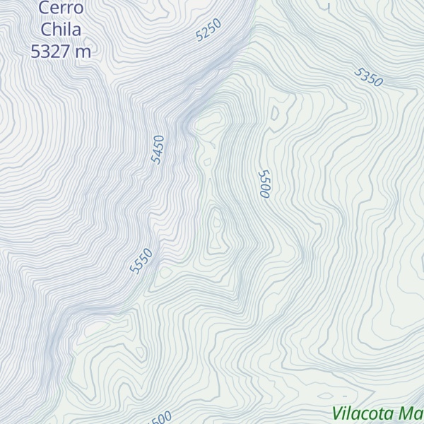 Map of Nevado Achacollo