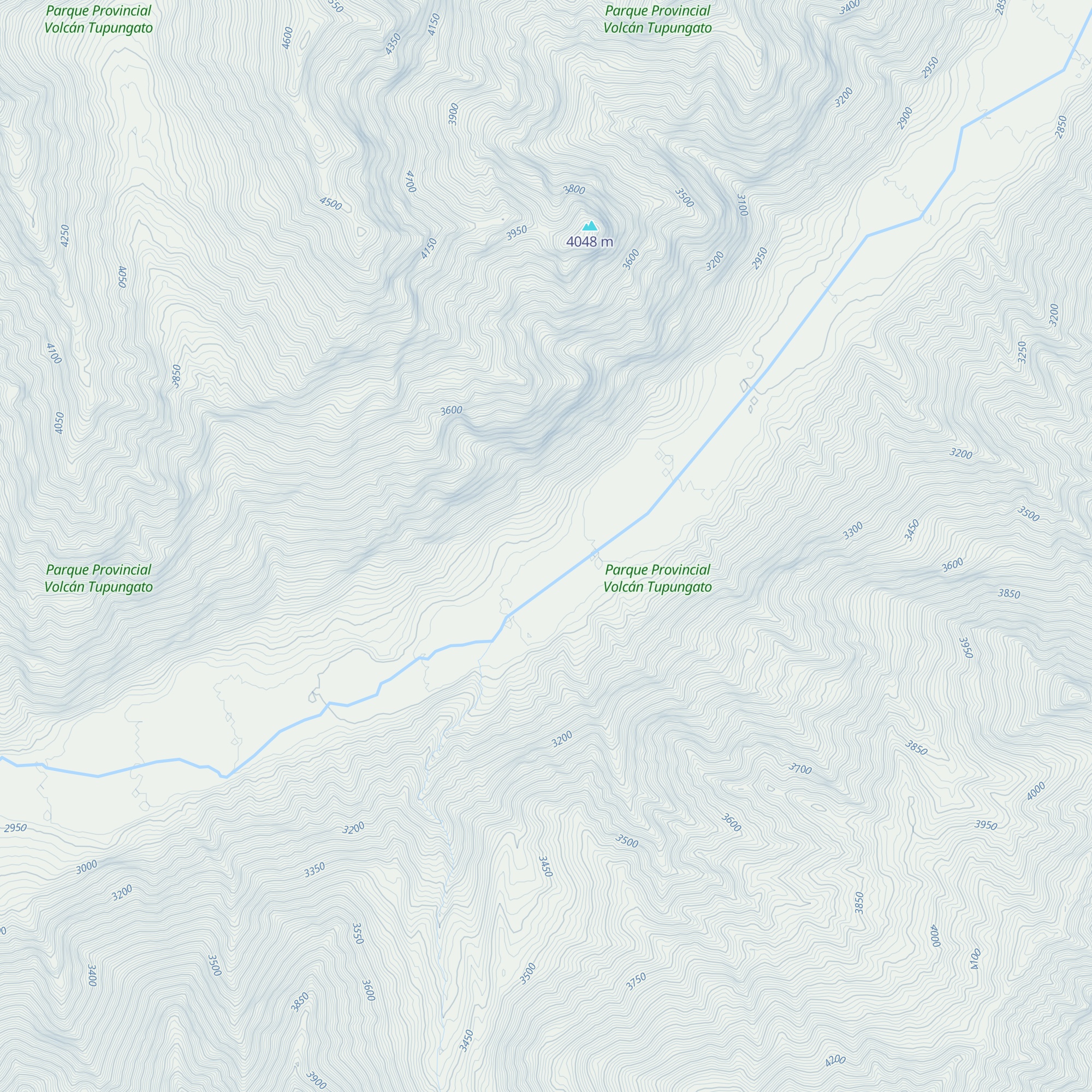 Refugio Polleras (2.935m) map