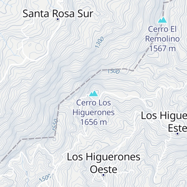 Map of Cerro Los Higuerones