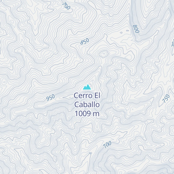Map of Cerro El Caballo