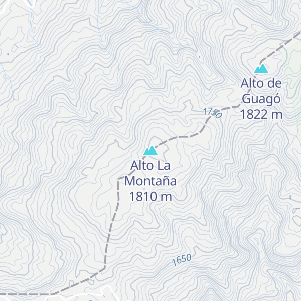Map of Alto La Montaña