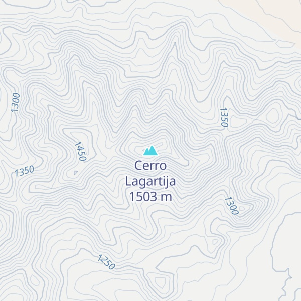 Map of Cerro Lagartija
