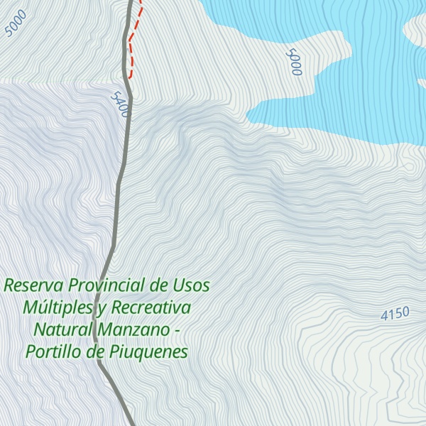 Map of Cerro Piuquenes