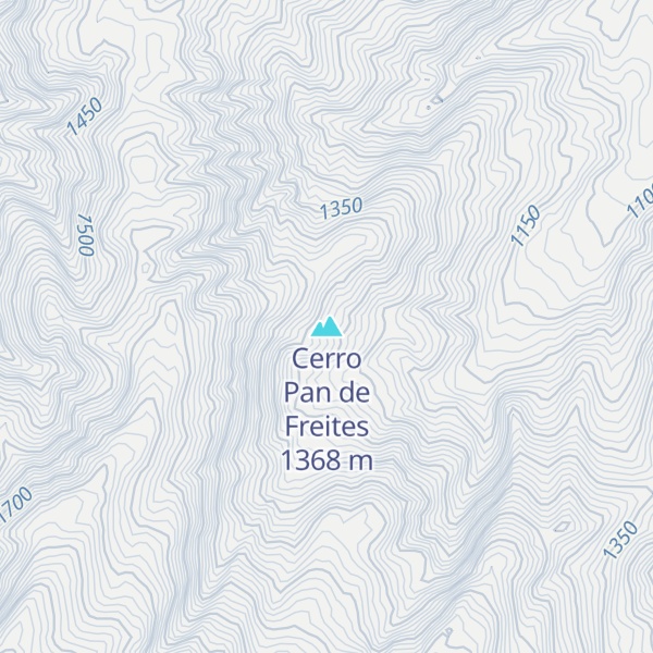 Map of Cerro Pan de Freites