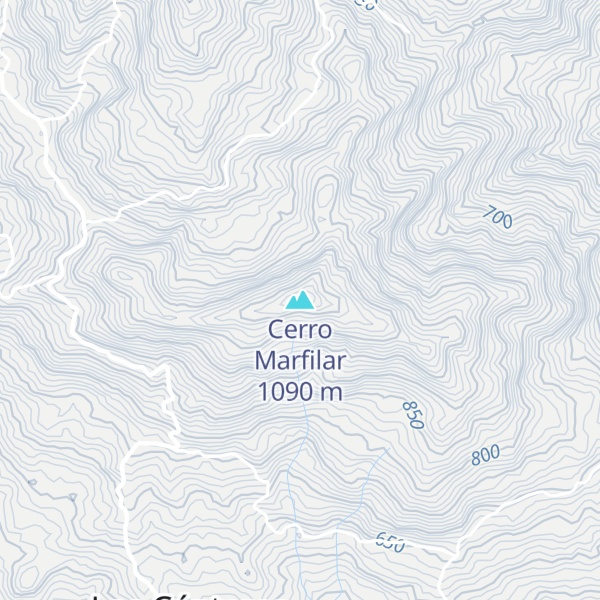 Map of Cerro Marfilar