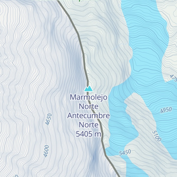Map of Marmolejo Norte Antecumbre Norte