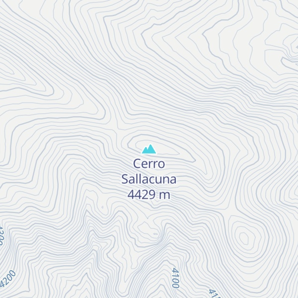 Map of Cerro Sallacuna