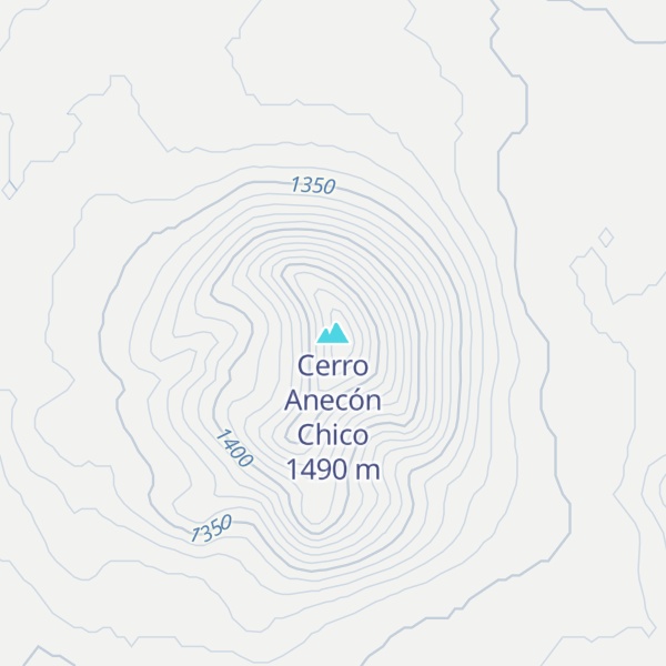 Map of Cerro Anecón Chico