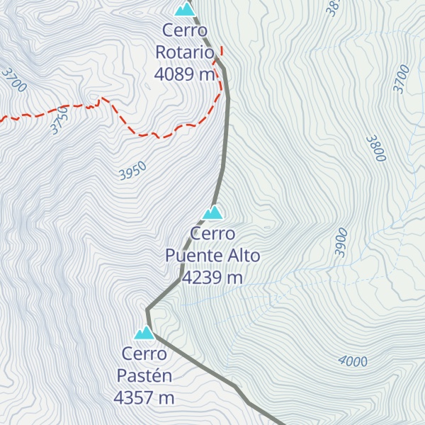 Map of Cerro Puente Alto
