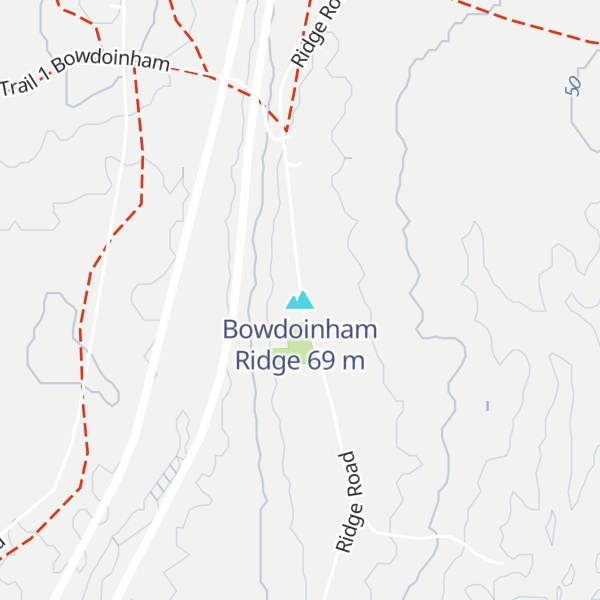 Map of Bowdoinham Ridge