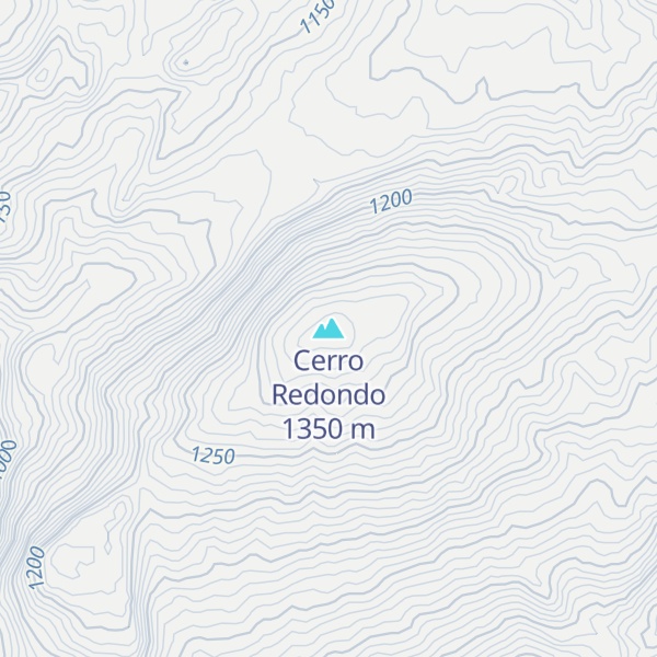 Map of Cerro Redondo