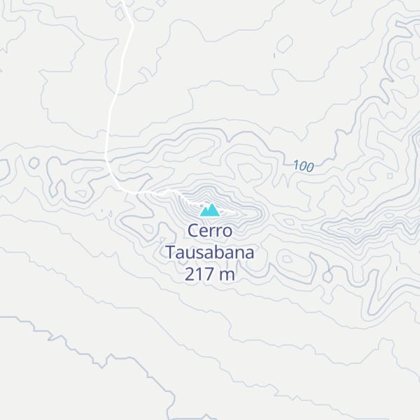 Map of Cerro Tausabana