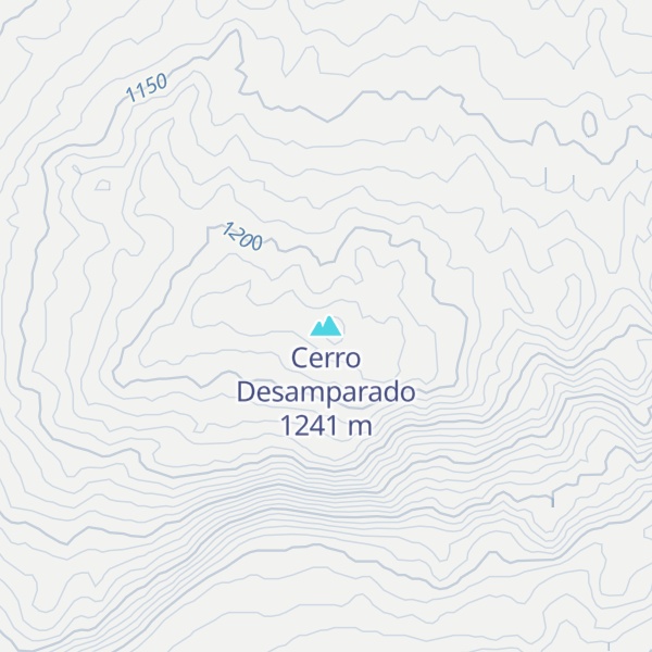 Map of Cerro Desamparado