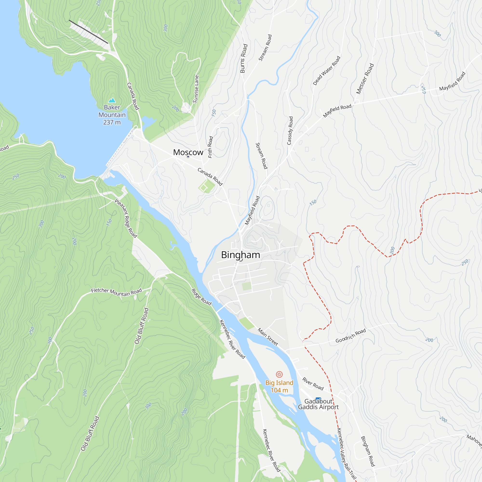 Old Canada Road Scenic Byway Tourist Information Center map