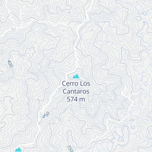 Map of Cerro Los Cantaros