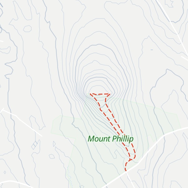 Map of Mount Phillip