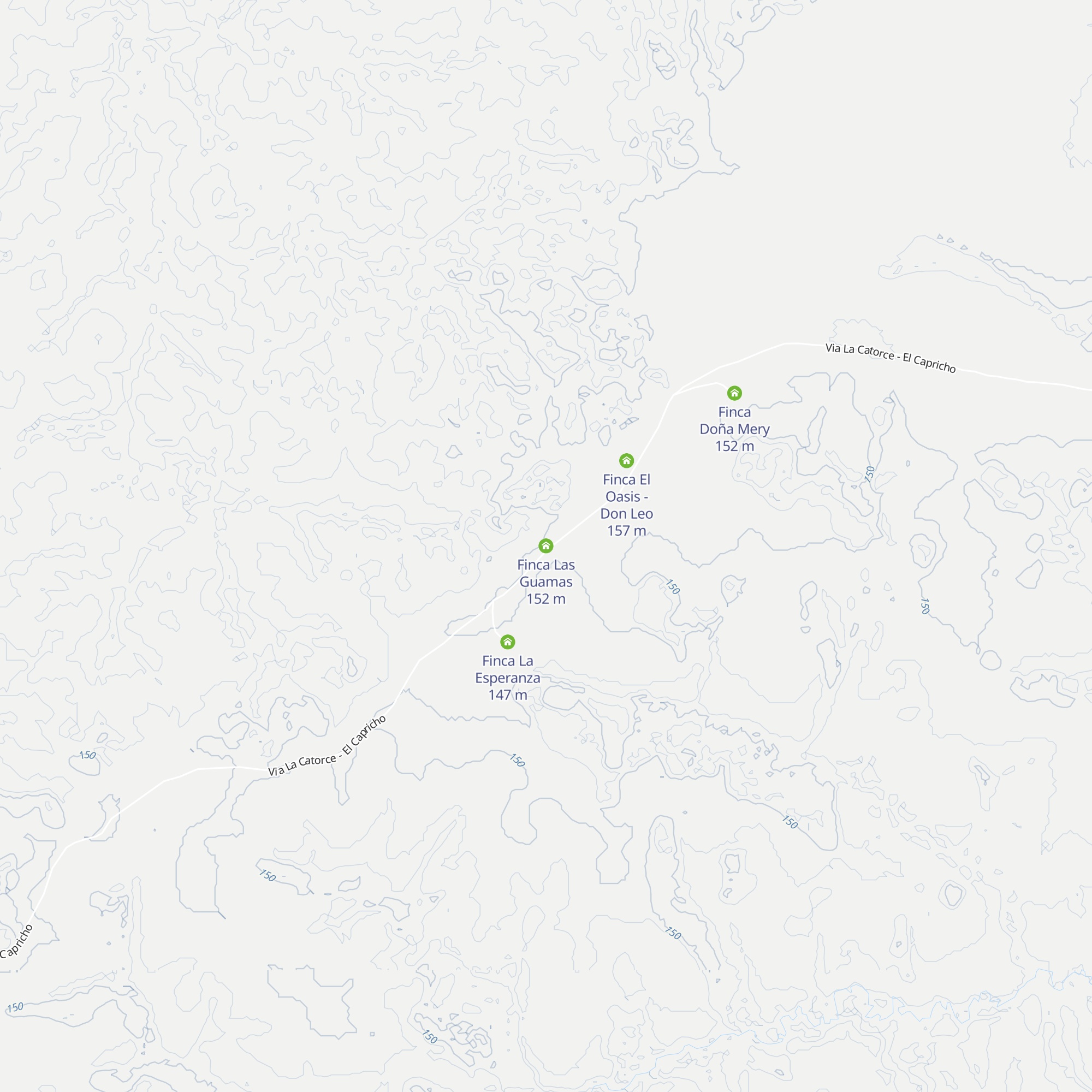 Finca Las Guamas map