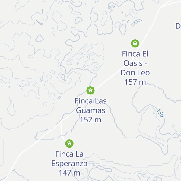 Map of Finca Las Guamas