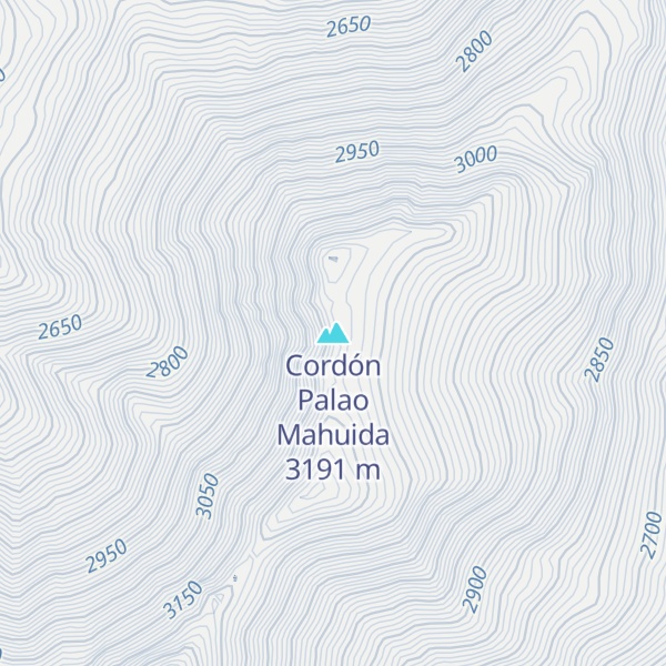 Map of Cordón Palao Mahuida