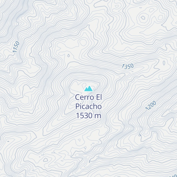 Map of Cerro El Picacho