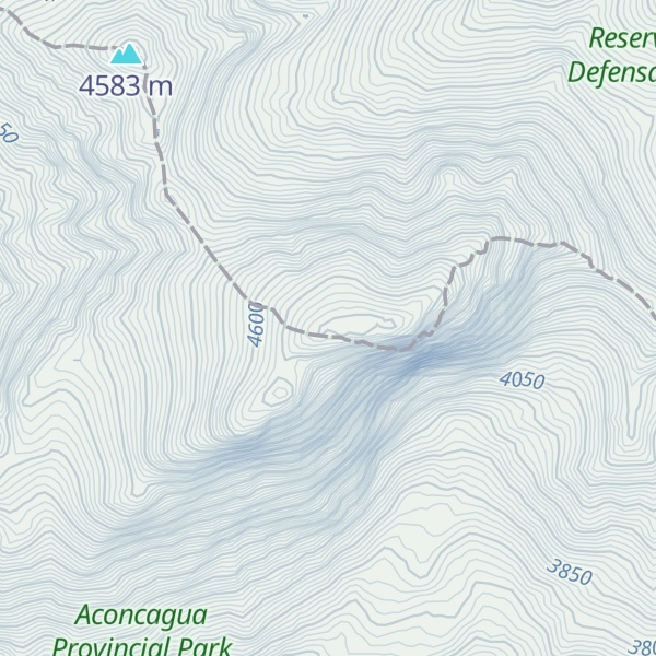 Map of Cerro El Guanaco