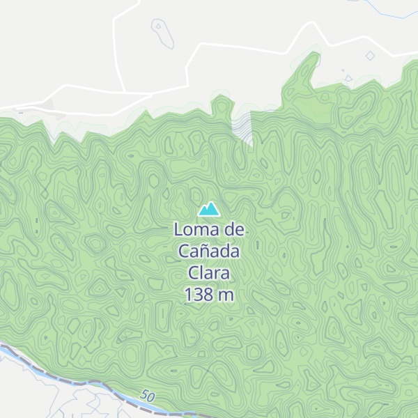 Map of Loma de Cañada Clara