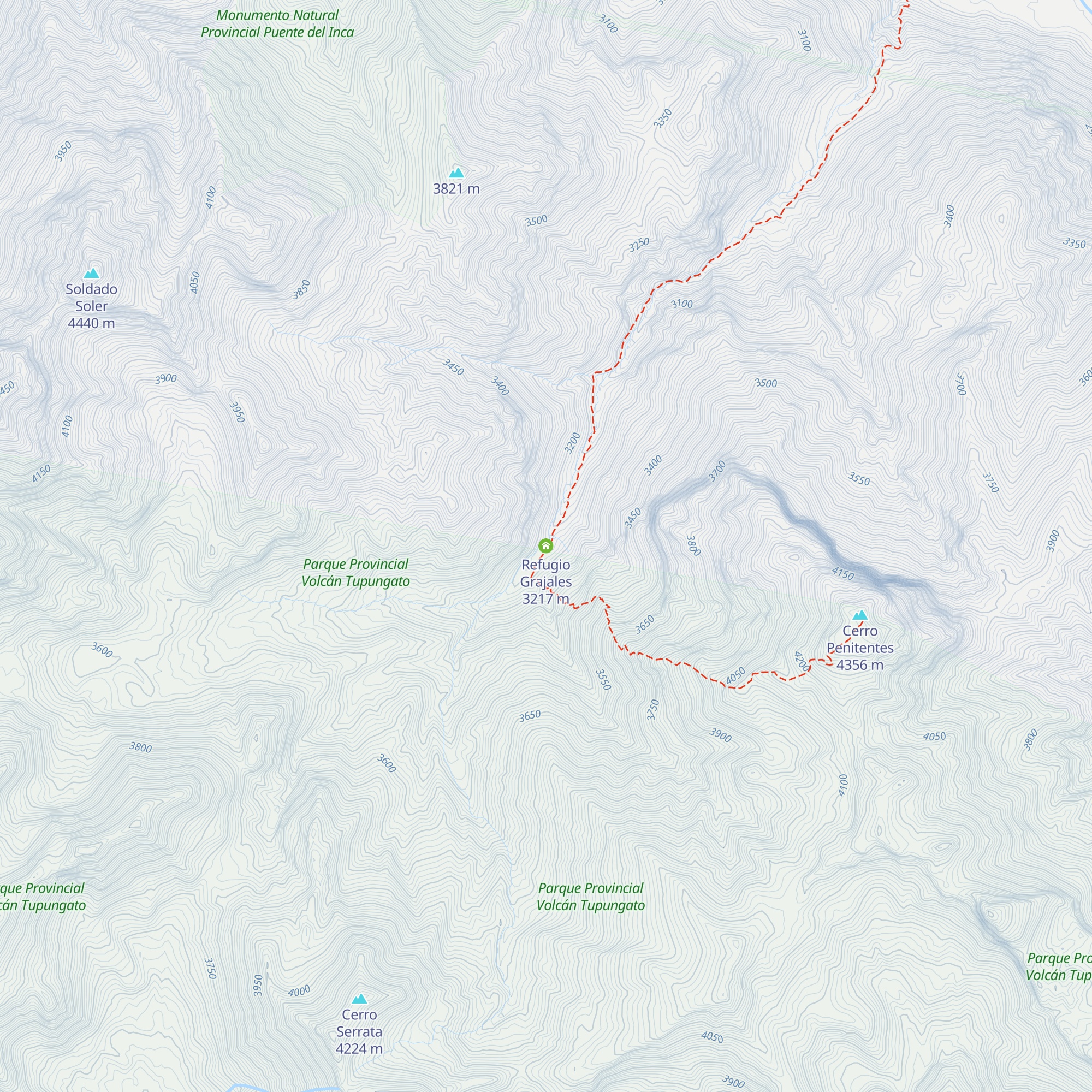 Refugio Grajales map