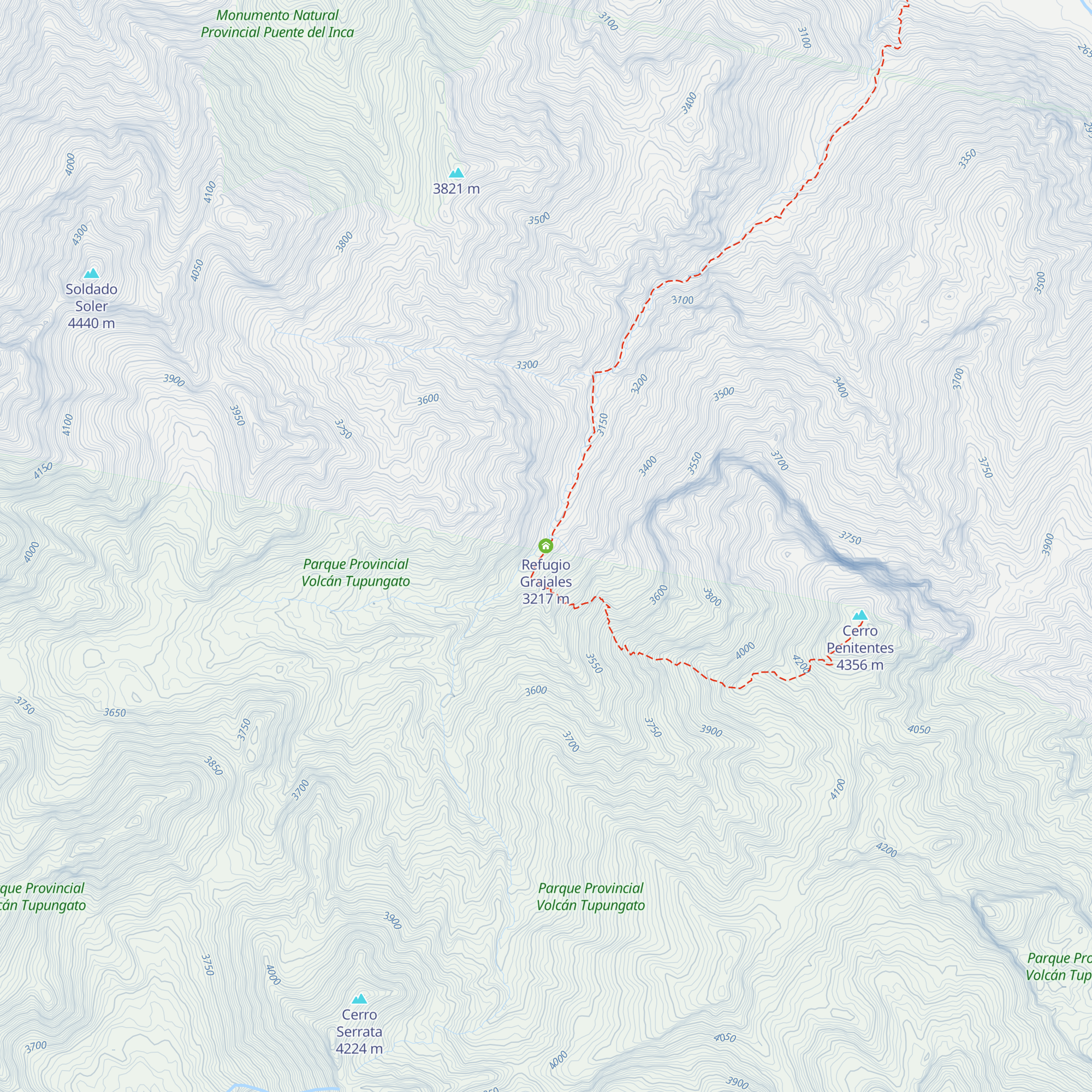 Refugio Grajales map