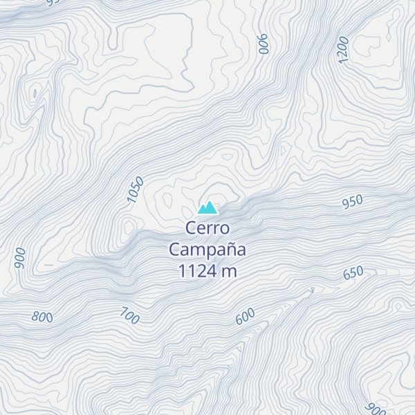 Map of Cerro Campaña
