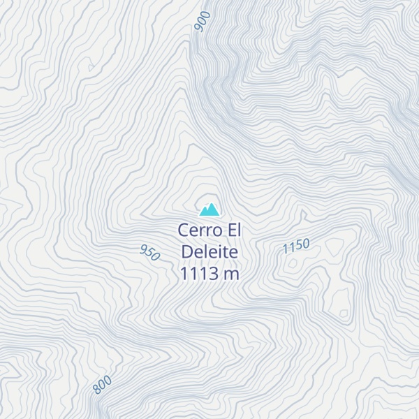 Map of Cerro El Deleite