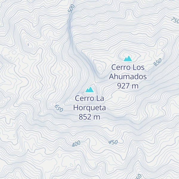 Map of Cerro La Horqueta
