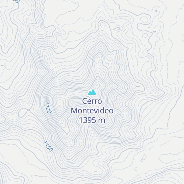 Map of Cerro Montevideo