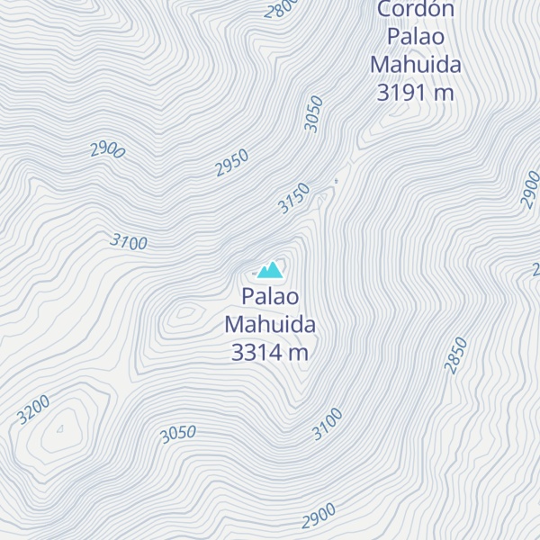 Map of Palao Mahuida