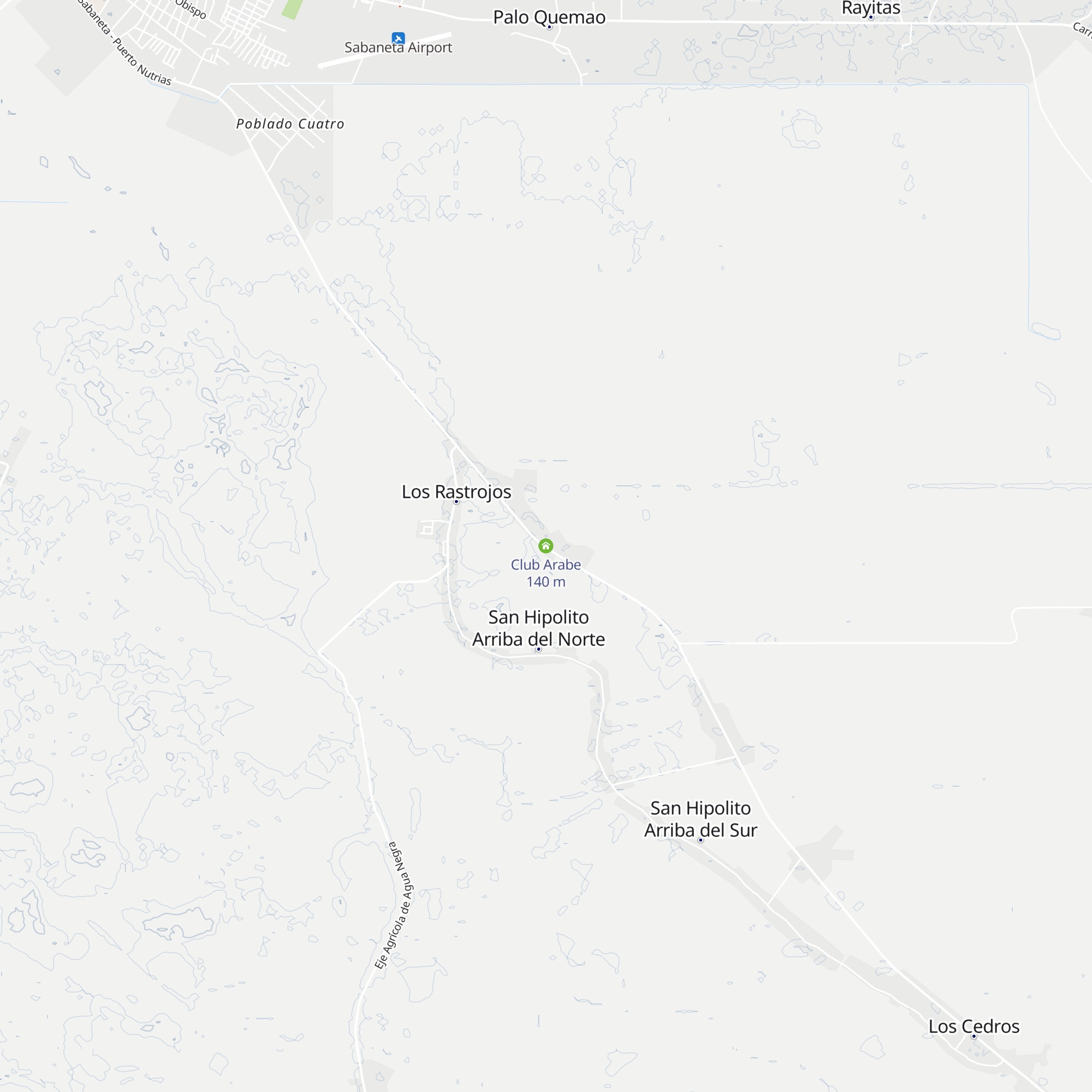 Club Arabe map