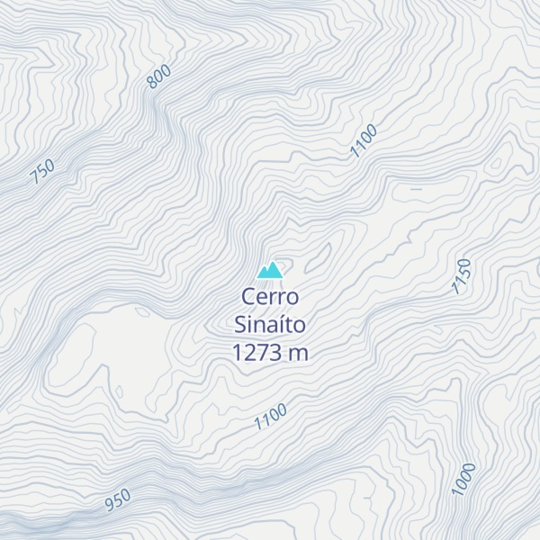 Map of Cerro Sinaíto
