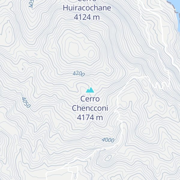 Map of Cerro Chencconi