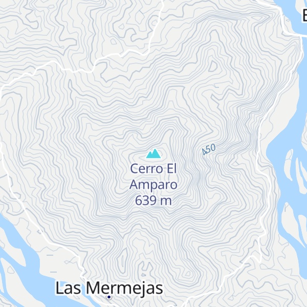 Map of Cerro El Amparo