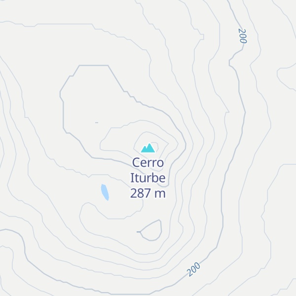 Map of Cerro Iturbe